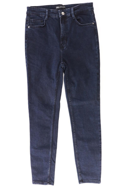 Zara Straight Jeans Gr. 42 blau aus Baumwolle