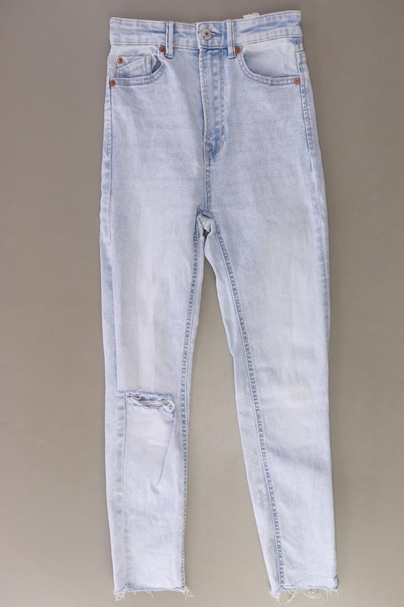 Stradivarius 7/8 Jeans Gr. 32 blau aus Baumwolle