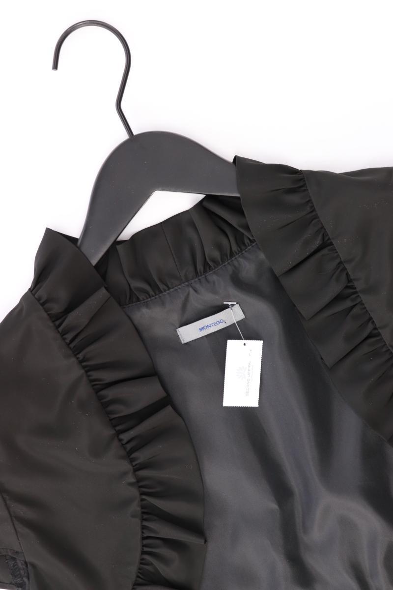 Montego Bolero Jäckchen Gr. 42 Kurzarm schwarz aus Polyester