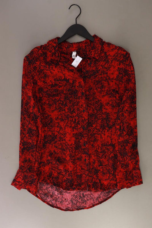 Mango Langarmbluse Gr. L rot aus Viskose