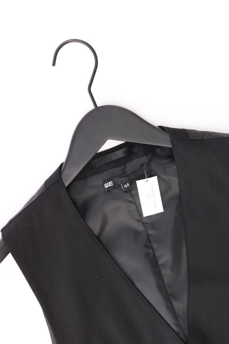 WE Fashion Regular Weste Gr. 44 schwarz aus Polyester