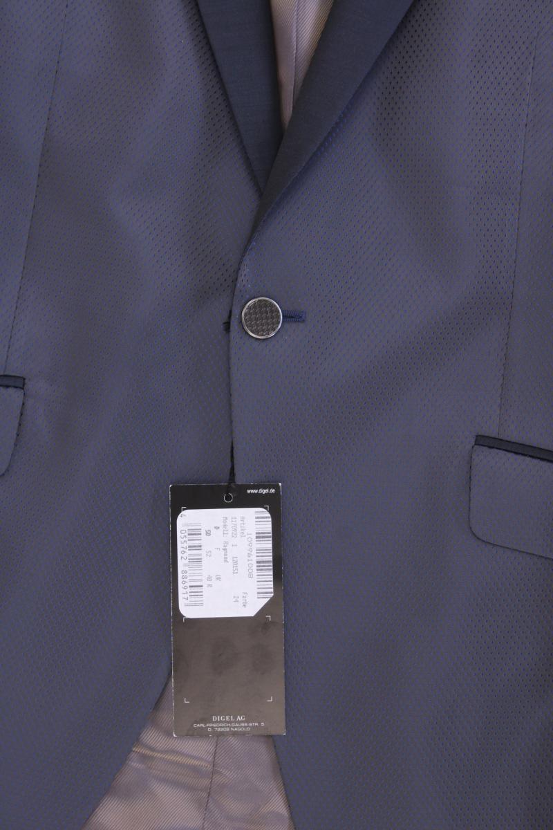 Digel Sakko Modell Raymond für Herren Gr. 50 neu mit Etikett blau aus Polyester