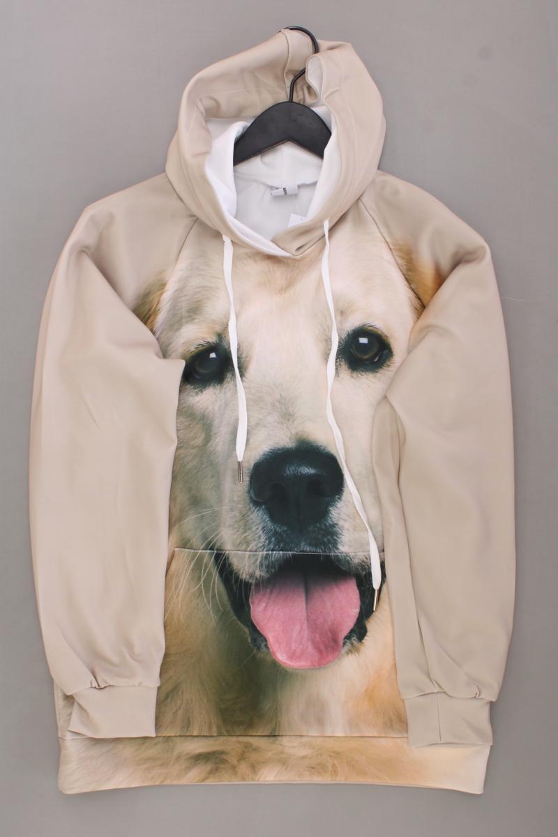 I love animals Pullover mit Hunde Druck Gr. S neuwertig braun aus Polyester