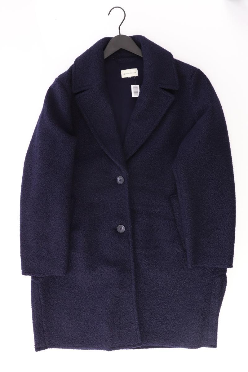 Tom Tailor Regular Mantel Gr. 46 blau aus Polyester