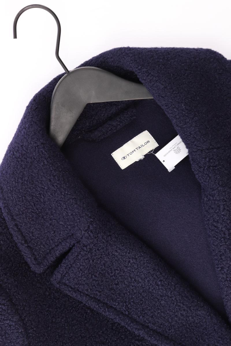 Tom Tailor Regular Mantel Gr. 46 blau aus Polyester