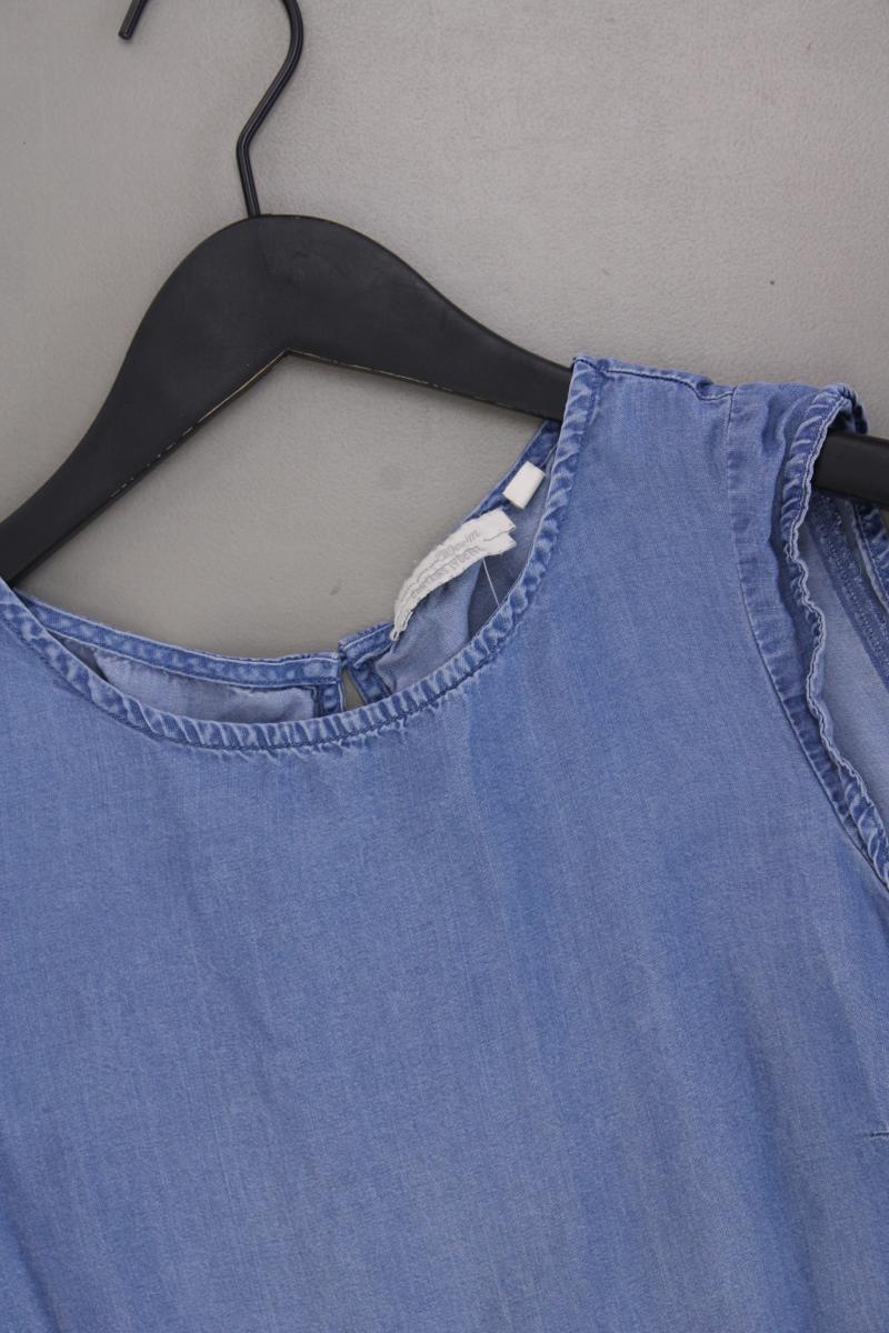 Tom Tailor (Denim) Ärmellose Bluse Gr. S blau aus Lyocell