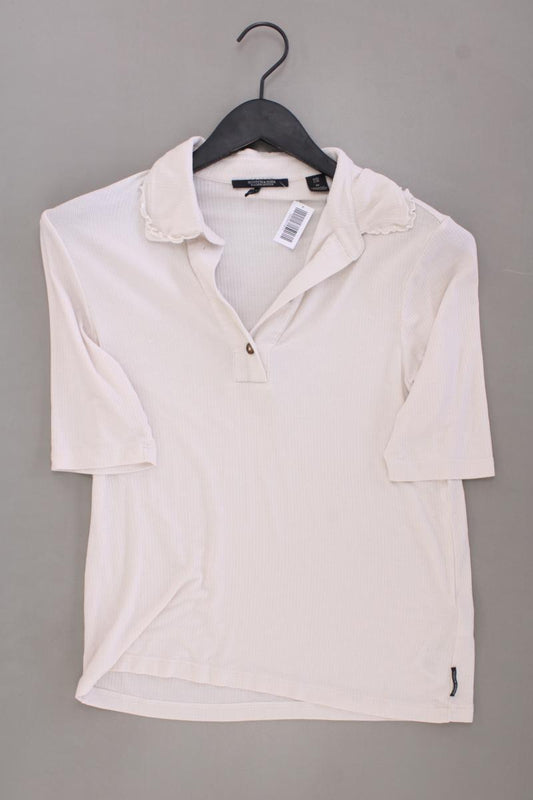 Scotch & Soda Poloshirt Gr. M Kurzarm creme aus Lyocell