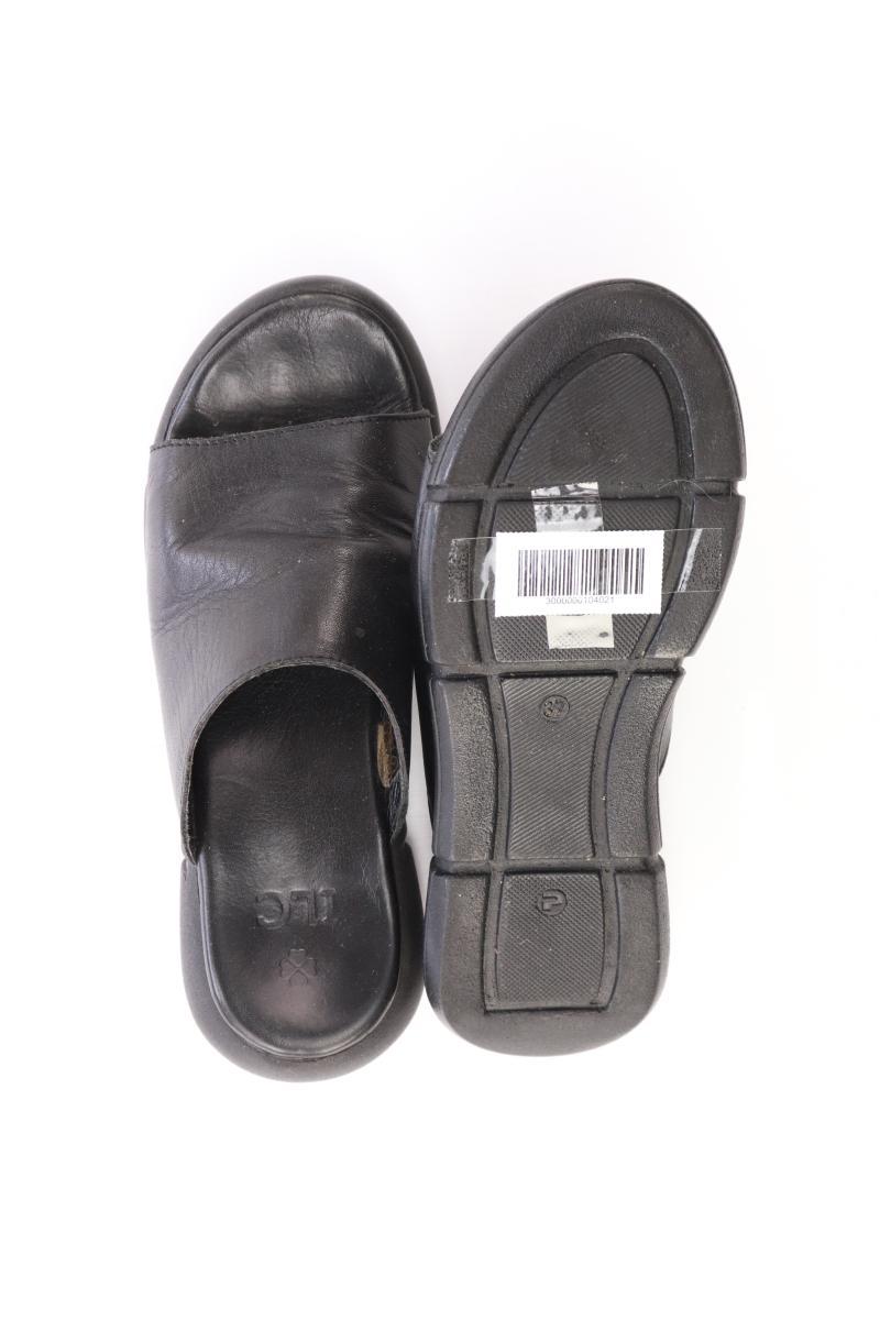 Sandalen Gr. 37 schwarz aus Leder