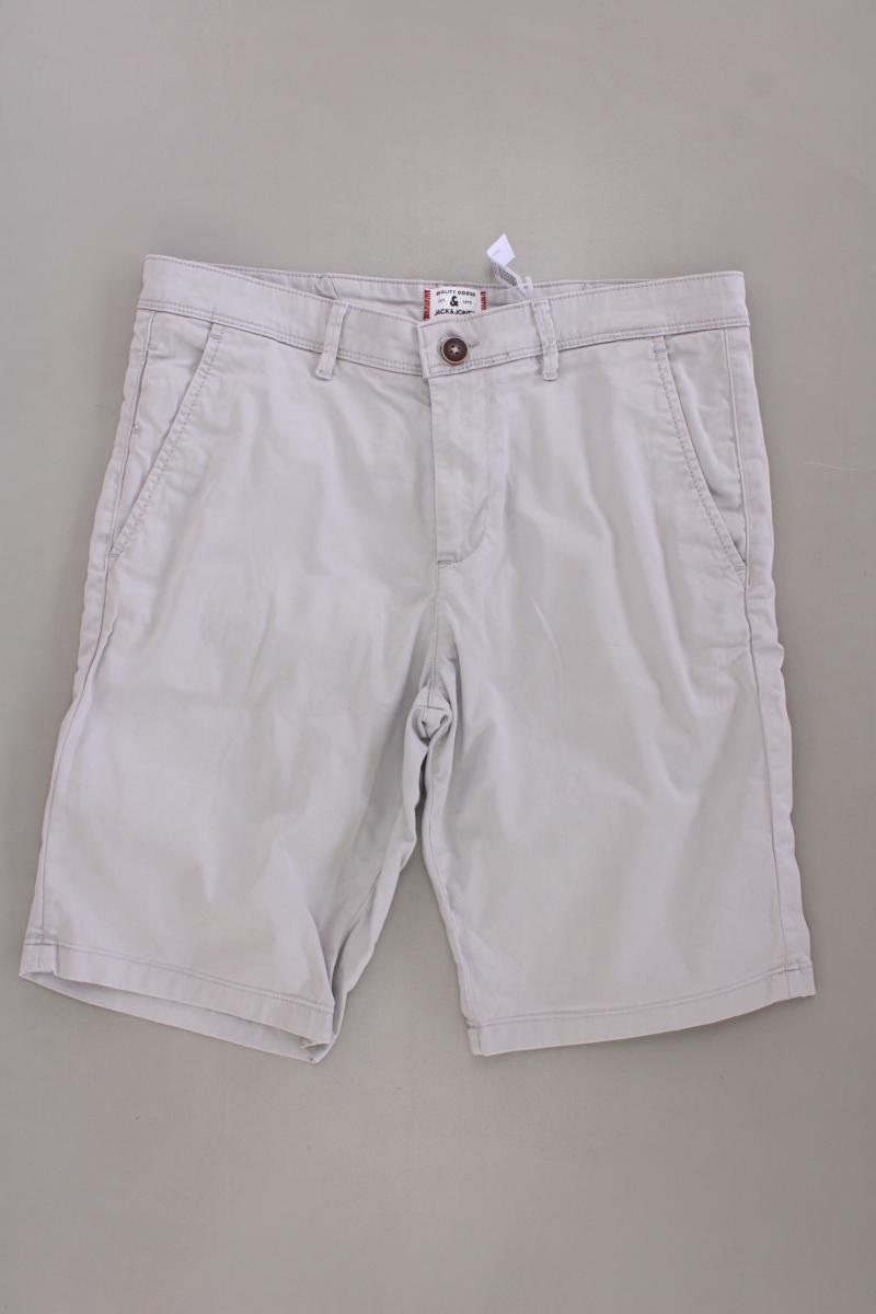 Jack & Jones Shorts für Herren Gr. S grau aus Baumwolle