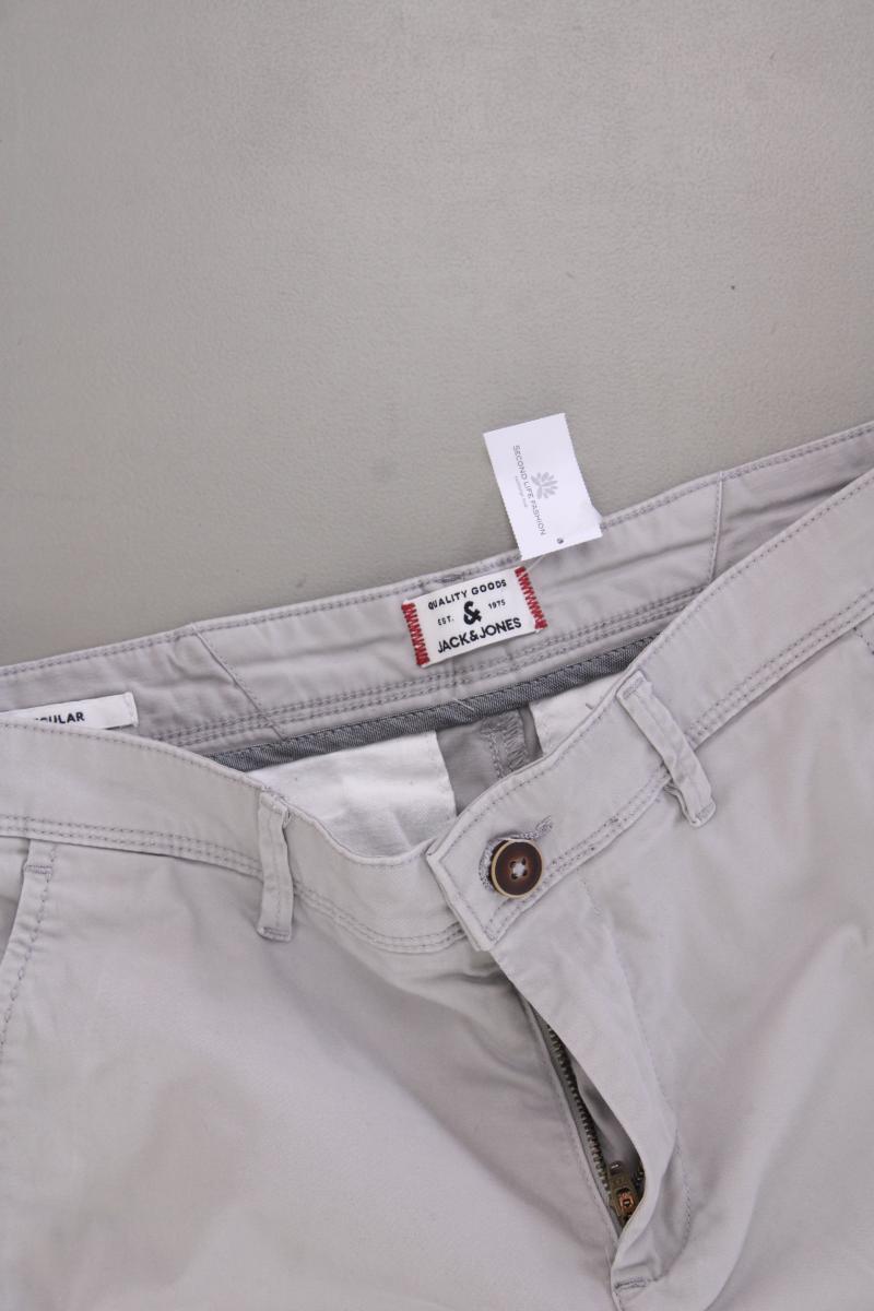 Jack & Jones Shorts für Herren Gr. S grau aus Baumwolle