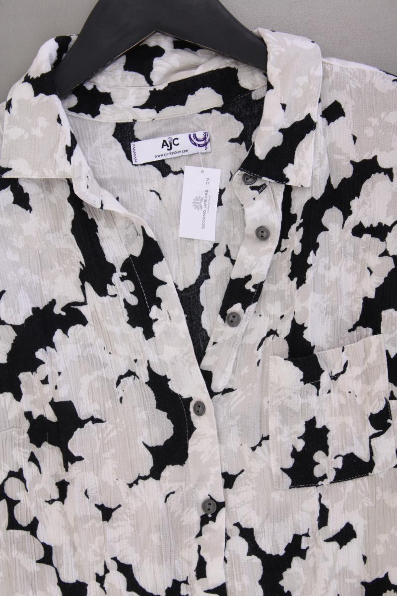AJC Fashion Minilkeid Gr. 38 mit Blumenmuster Ärmellos grau aus Viskose
