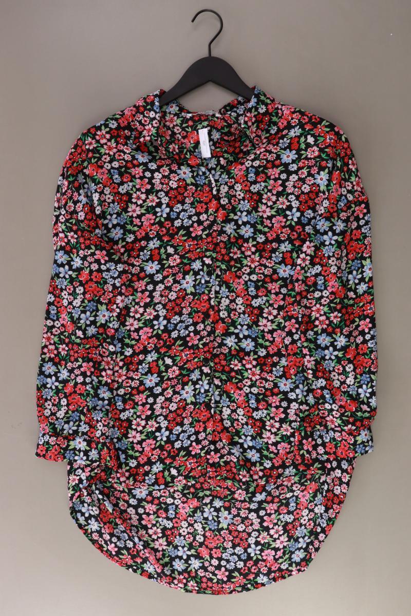Only Langarmbluse Gr. L mit Blumenmuster rot aus Polyester