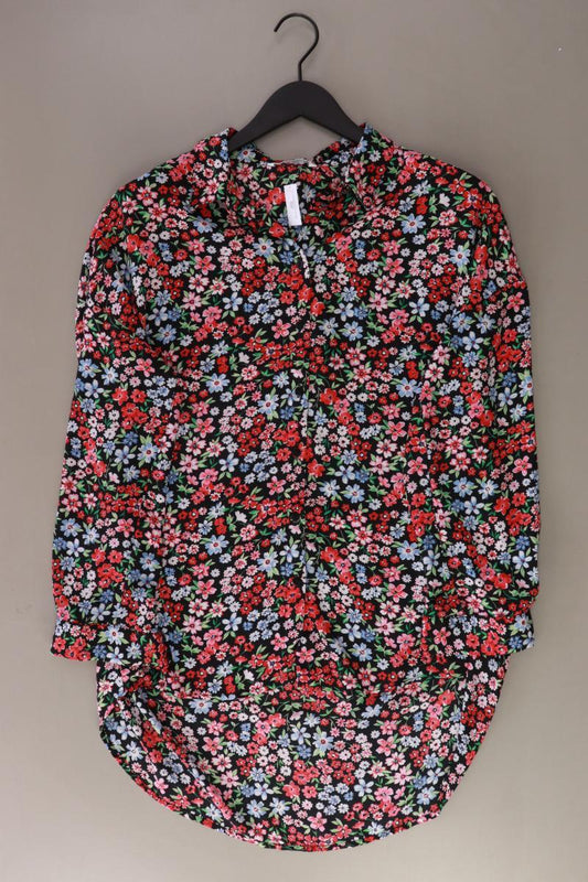Only Langarmbluse Gr. L mit Blumenmuster rot aus Polyester