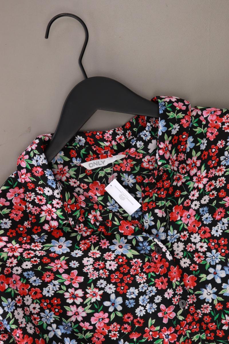 Only Langarmbluse Gr. L mit Blumenmuster rot aus Polyester