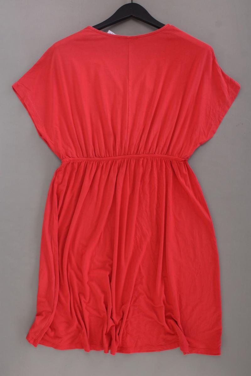 CAMAiEU Jerseykleid Gr. L Kurzarm rot aus Viskose