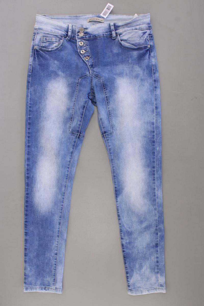 LEXXURY Skinny Jeans Gr. 40 blau aus Baumwolle