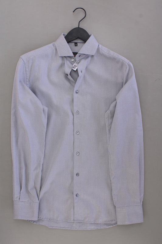 Eterna Langarmhemd für Herren Gr. Hemdgröße 38 grau aus Baumwolle