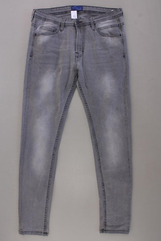 Zara Skinny Jeans für Herren Gr. W34 grau aus Baumwolle