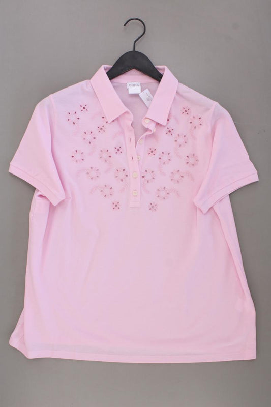 Mona Poloshirt Gr. 48 neuwertig Kurzarm rosa aus Baumwolle