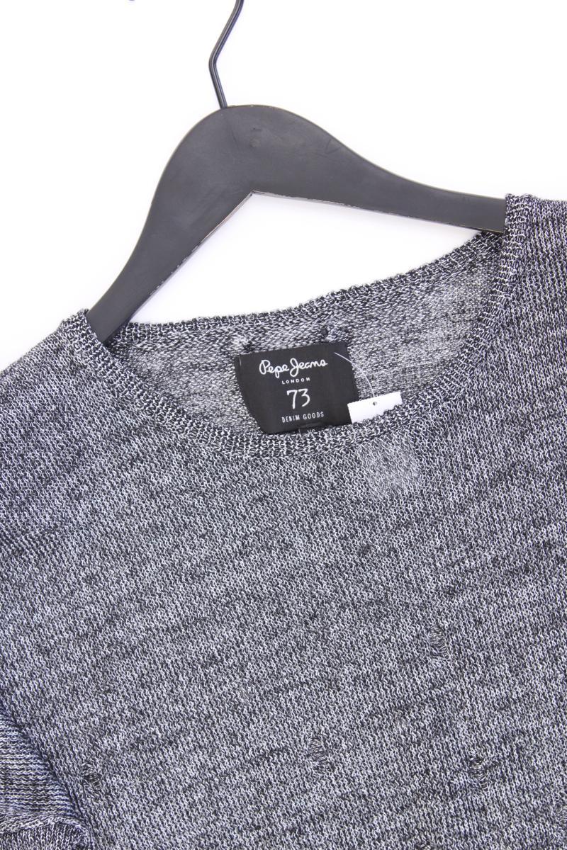 Pepe Jeans Grobstrickpullover Gr. XS silber