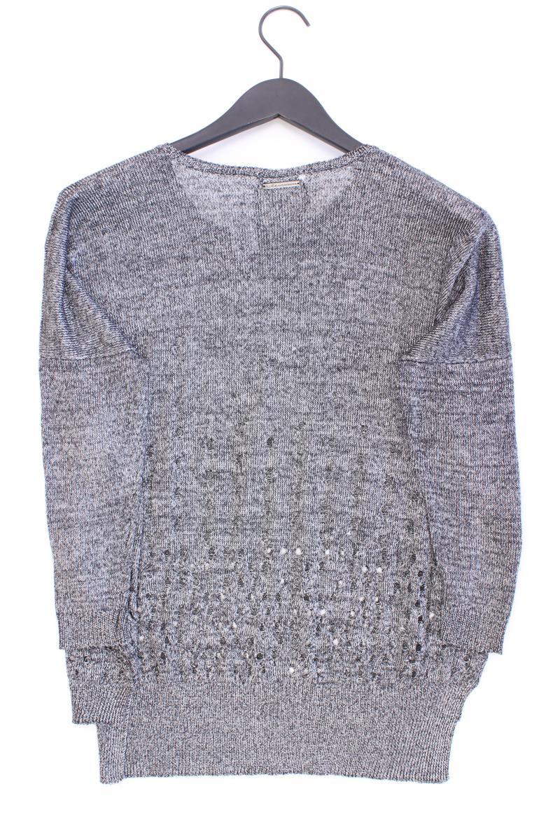 Pepe Jeans Grobstrickpullover Gr. XS silber