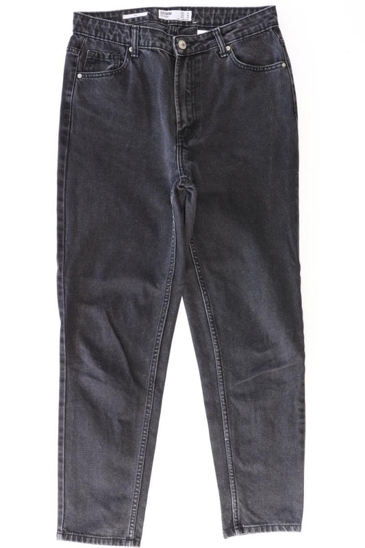 Bershka Mom Jeans Gr. 38 schwarz aus Baumwolle