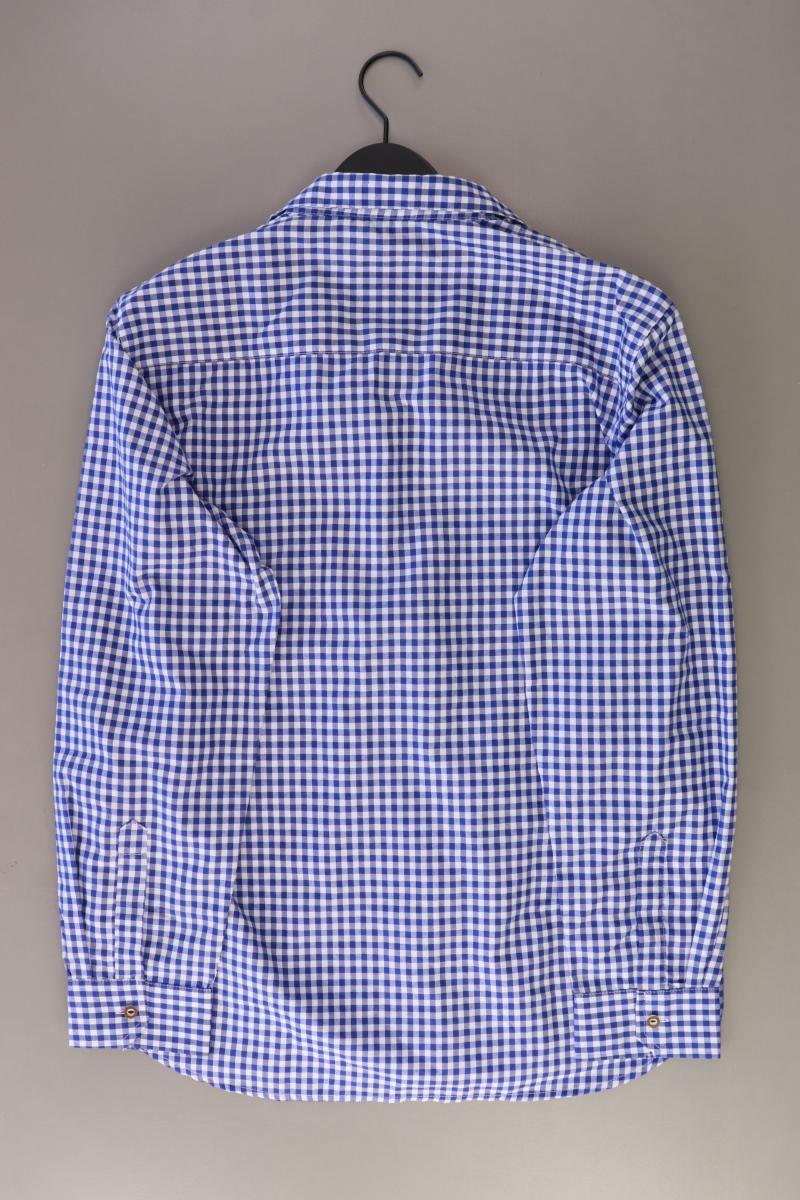 Stockerpoint Trachtenhemd für Herren Gr. XL kariert neu mit Etikett Langarm blau
