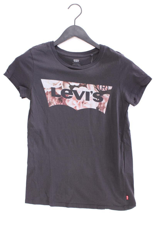 Levi's Printshirt Gr. XS Kurzarm grau aus Baumwolle