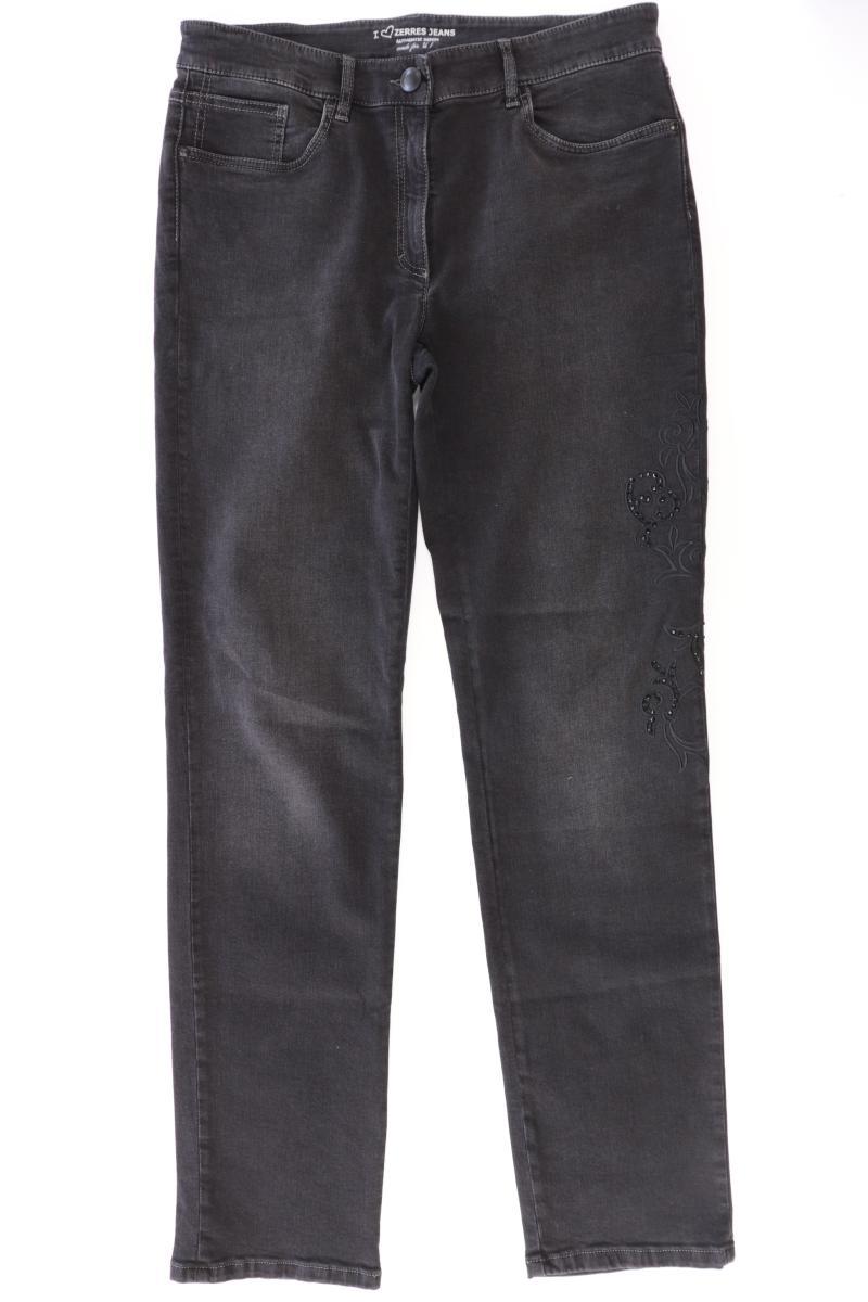Zerres Straight Jeans Gr. 40 schwarz aus Baumwolle
