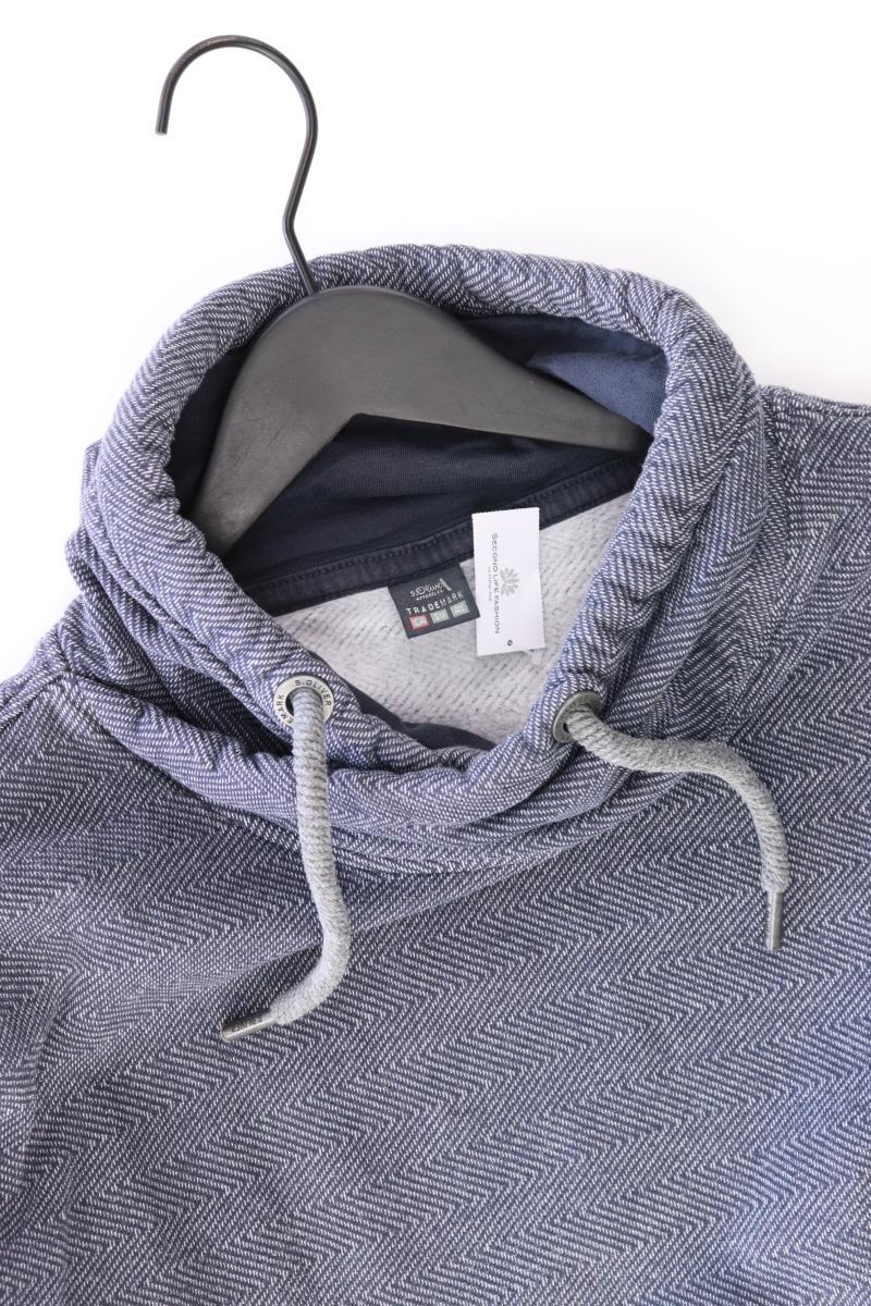 s.Oliver Feinstrickpullover für Herren Gr. XL blau aus Baumwolle