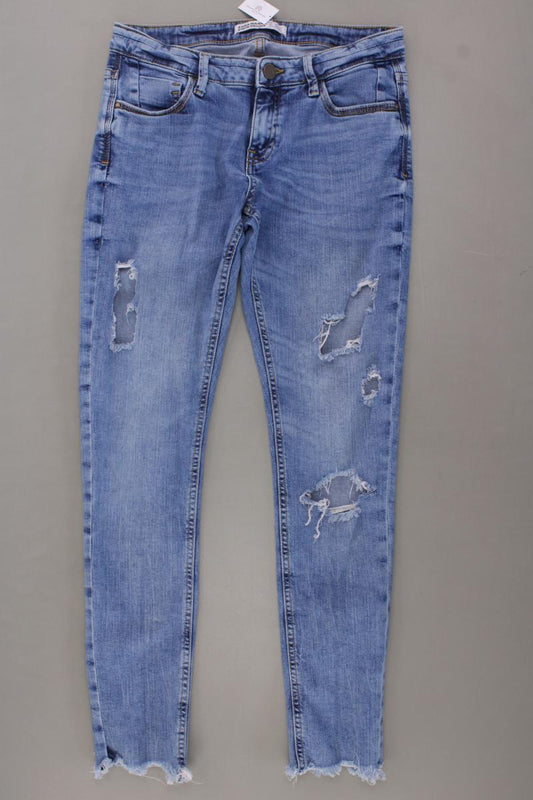 Zara Skinny Jeans Gr. 36 blau aus Baumwolle