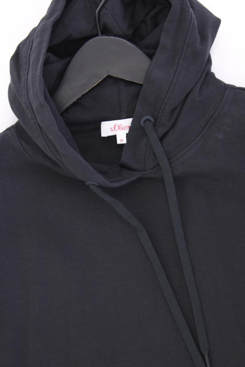 s.Oliver Kapuzenkleid Gr. 38 Kurzarm grau aus Baumwolle