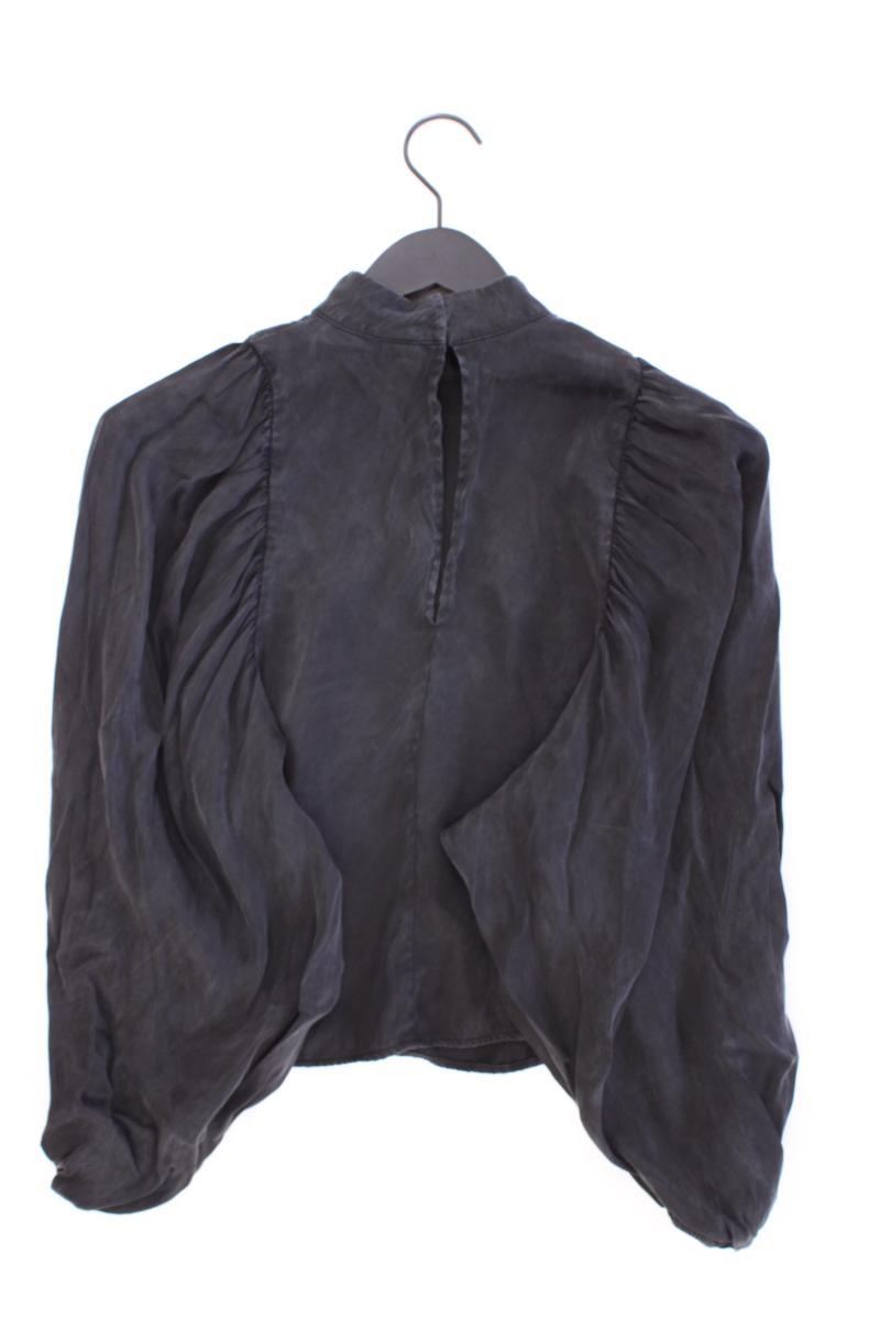H&M Langarmbluse Gr. XS grau aus Lyocell