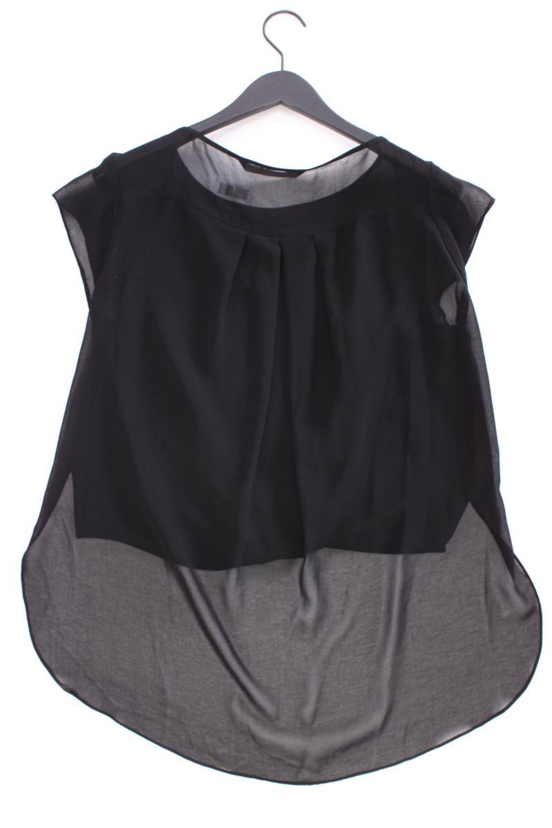 Zara Chiffonbluse Gr. M Kurzarm schwarz