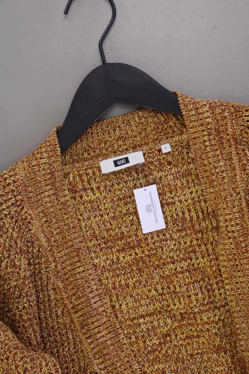 WE Fashion Strickjacke Gr. S Langarm gelb aus Baumwolle