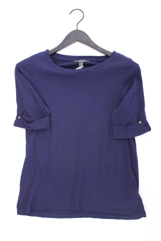 Esprit T-Shirt Gr. L Kurzarm blau aus Baumwolle