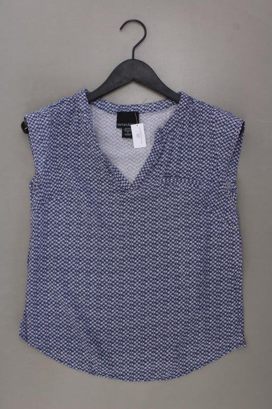 CYNTHIA ROWLEY Kurzarmbluse Gr. S blau aus Viskose