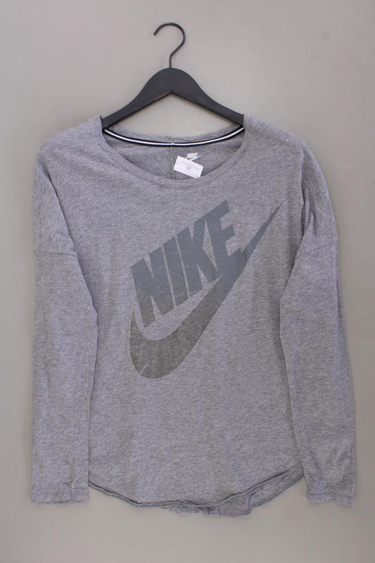 Nike Sportshirt Gr. XL Langarm grau aus Baumwolle