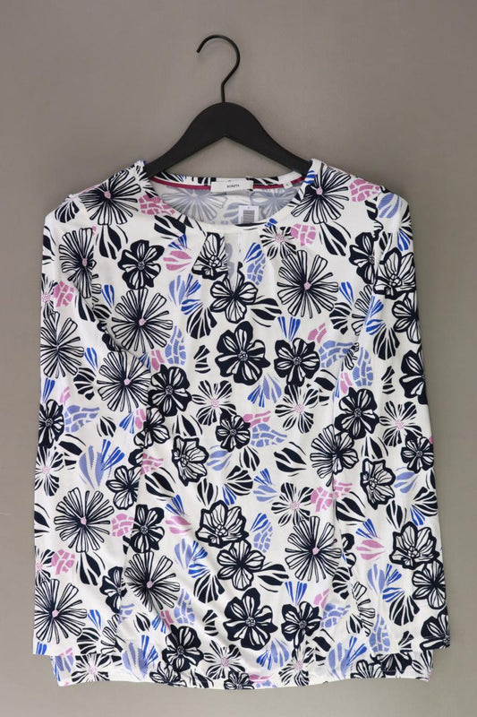 Bonita Printshirt Gr. L mit Blumenmuster Langarm mehrfarbig aus Viskose