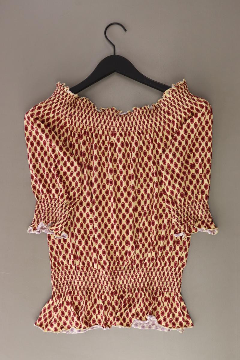 Lascana Regular Bluse Gr. S 3/4 Ärmel mit Carmen-Ausschnitt gelb