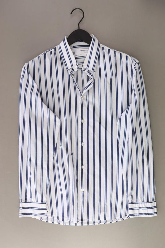 Selected Homme Langarmhemd für Herren Gr. Hemdgröße 42 gestreift weiß