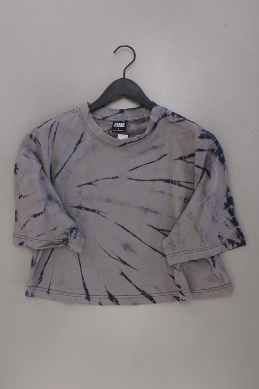 URBAN CLASSICS Cropped Shirt Gr. L Kurzarm grau aus Baumwolle