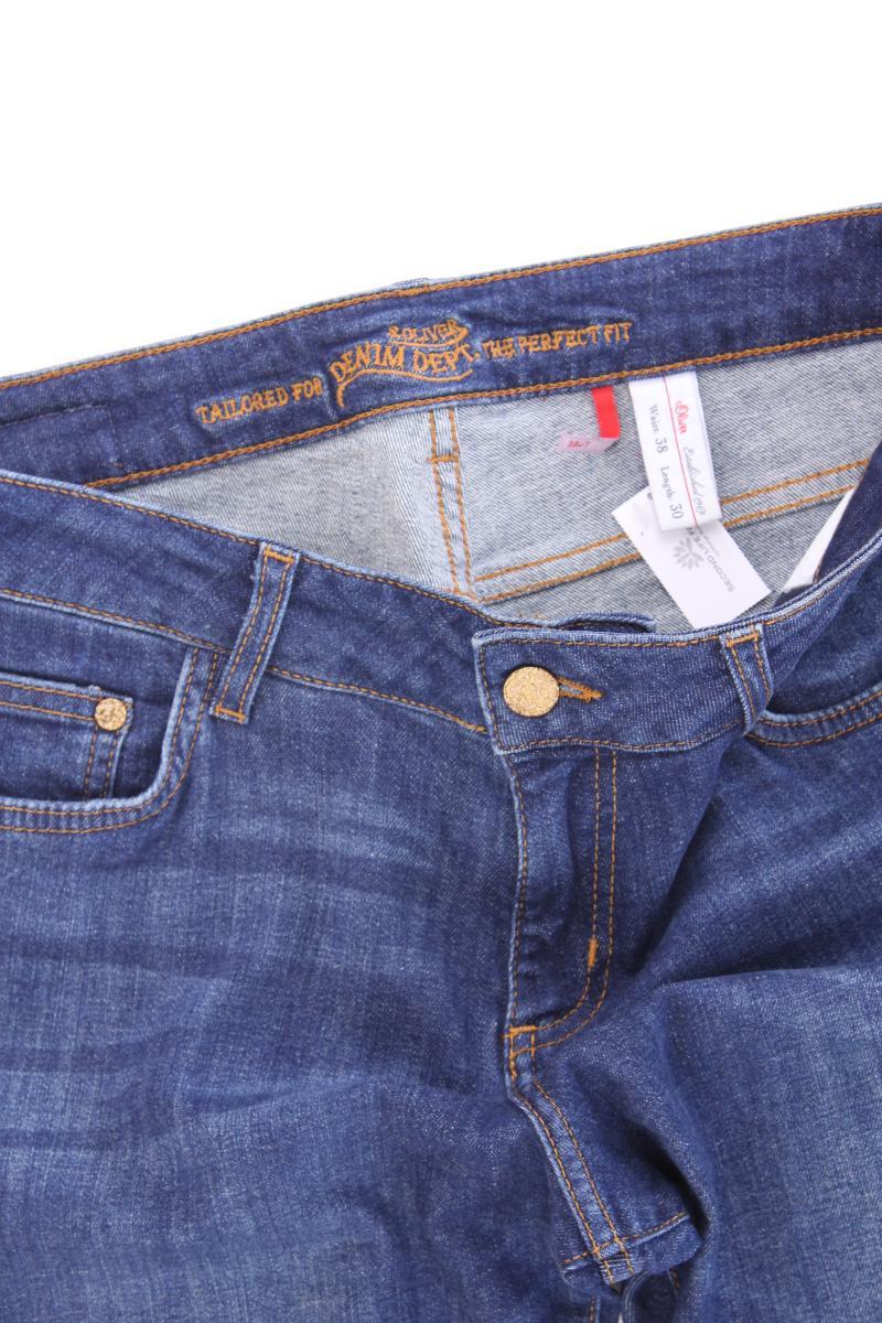 s.Oliver Straight Jeans Gr. 38/L30 blau aus Baumwolle