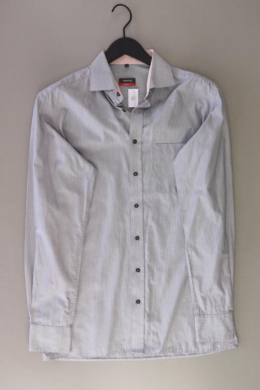 Eterna Langarmhemd für Herren Gr. Hemdgröße 40 grau aus Baumwolle