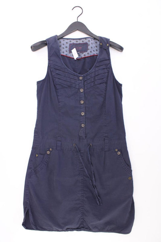 Gin Tonic Midikleid Gr. 40 Ärmellos blau aus Baumwolle