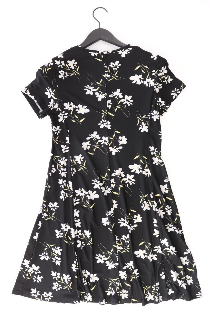 Sure Kurzarmkleid Gr. L mit Blumenmuster schwarz aus Polyester