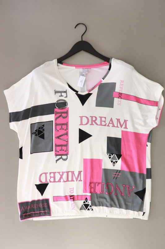Liberty Printshirt Gr. XXL Kurzarm pink aus Viskose
