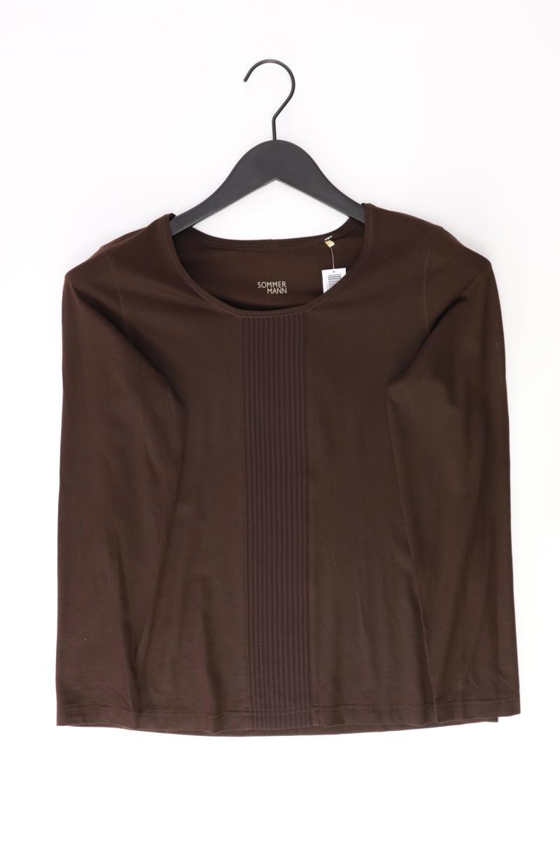 Sommermann Longsleeve-Shirt Gr. 36 Langarm braun aus Viskose