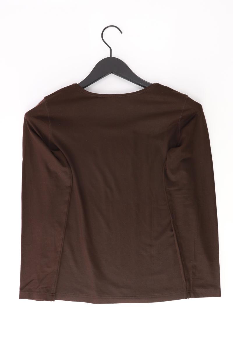 Sommermann Longsleeve-Shirt Gr. 36 Langarm braun aus Viskose