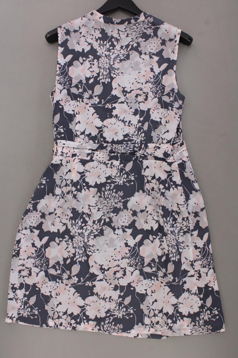 More&More Midikleid Gr. 40 mit Blumenmuster Ärmellos grau aus Polyester